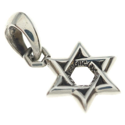 Chrome Hearts Star of David Charm of Necklace Top Silver