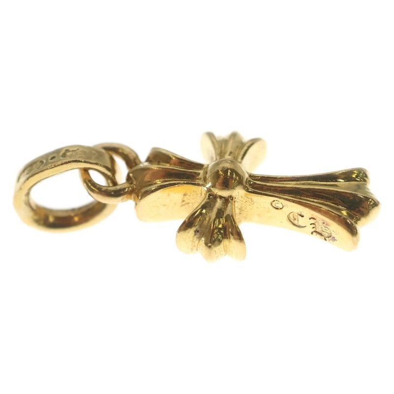 Chrome Hearts 22k Crs Bbyfat Baby Fat Cross Pendant Top Gold