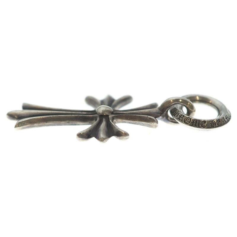 Chrome Hearts Tiny CH Cross Charm Necklace Top Silver