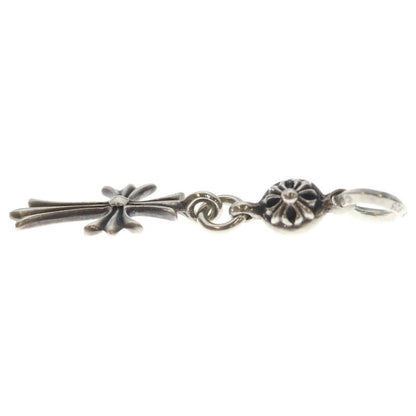 Chrome Hearts Tny CH Crs 1 Ball Tiny CH Cross Charm Pendant Top Silver