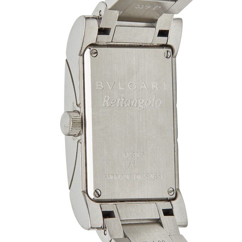 Bvlgari Rettangolo Watch Stainless Steel