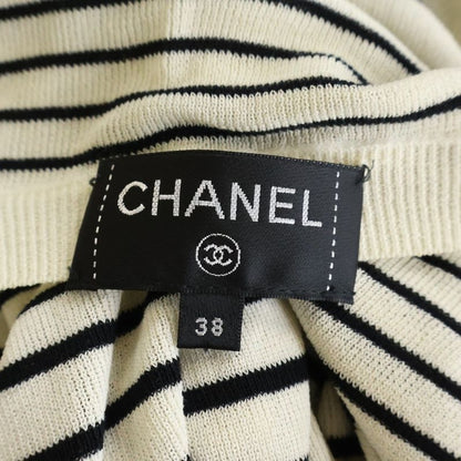 Chanel Coco Pearl Border Dress White