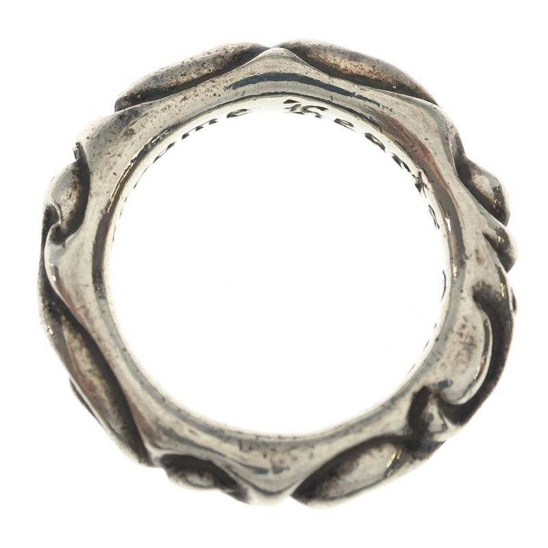 Chrome Hearts Scrl Band Scroll Ring Silver