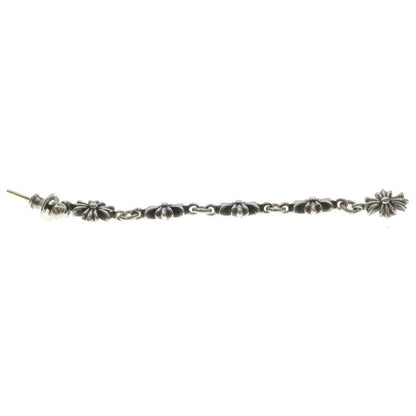 Chrome Hearts Tiny CH Pls 5 Ech Plus 5 Drop Silver Earrings