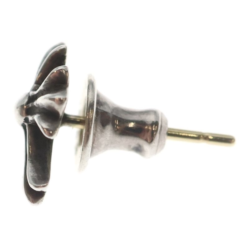 Chrome Hearts No2 CH Crs CH Cross Studs Earrings Silver