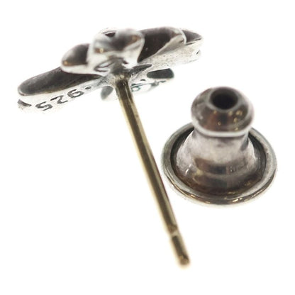 Chrome Hearts No2 CH Crs CH Cross Studs Earrings Silver