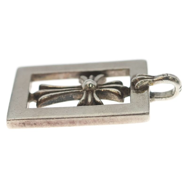 Chrome Hearts Frmd Opn Bbyfat Frame Open Baby Fat Pendant Top Silver