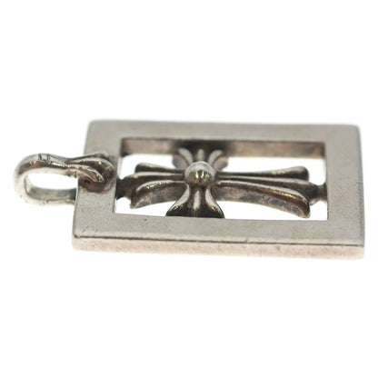 Chrome Hearts Frmd Opn Bbyfat Frame Open Baby Fat Pendant Top Silver