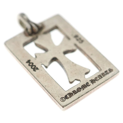 Chrome Hearts Frmd Opn Bbyfat Frame Open Baby Fat Pendant Top Silver