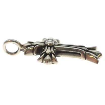 Chrome Hearts Dbl CH Crs Double CH Cross Charm Pendant Top Silver