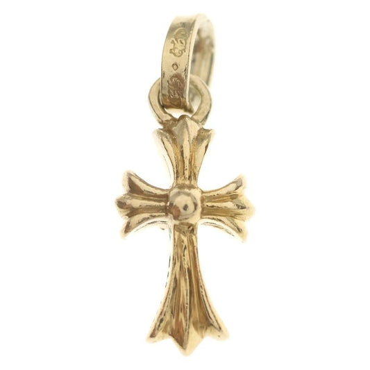 Chrome Hearts 22k Crs Bbyfat Baby Fat Cross Pendant Top Gold