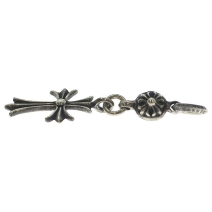 Chrome Hearts Tny CH Crs 1 Ball Tiny CH Cross Charm Pendant Top Silver