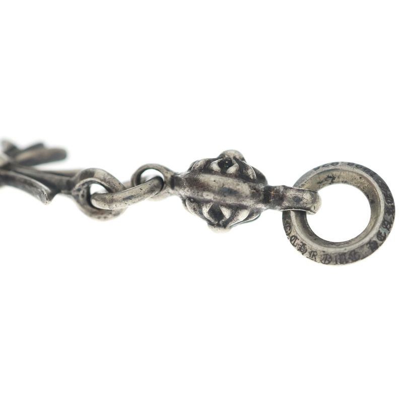Chrome Hearts Tny CH Crs 1 Ball Tiny CH Cross Charm Pendant Top Silver