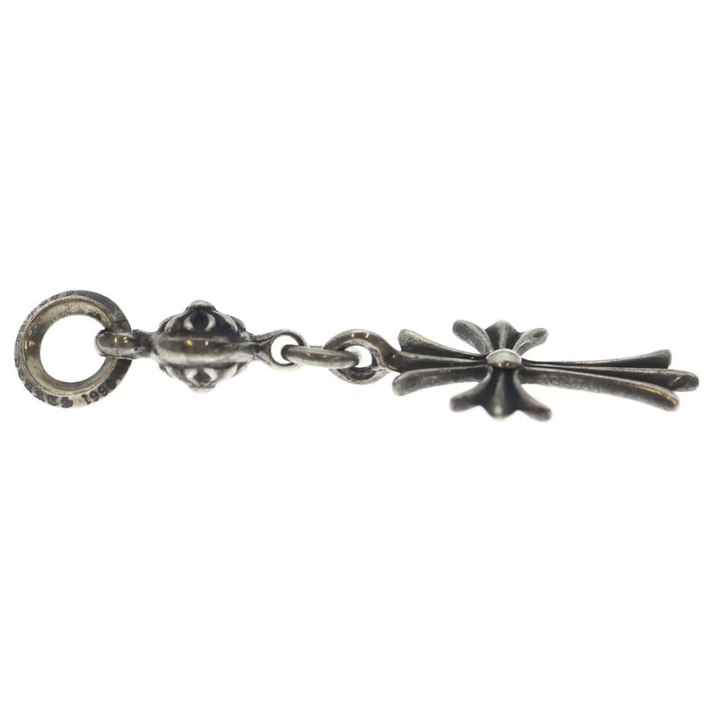 Chrome Hearts Tny CH Crs 1 Ball Tiny CH Cross Charm Pendant Top Silver