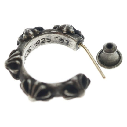 Chrome Hearts Hoop Cross Sml Band Silver Earrings