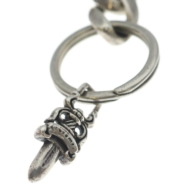 Chrome Hearts Clp Chn Classic-s Short Classic Link Key Chain Silver