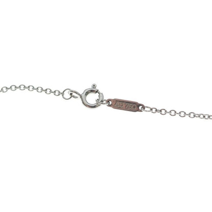 Tiffany & Co T Two Diamond Double Chain Bracelet 18k WG White Gold