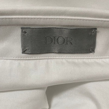 Dior Homme Bee Embroidery Long Sleeve Broad Shirt 43 White