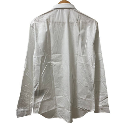 Dior Homme Bee Embroidery Long Sleeve Broad Shirt 43 White