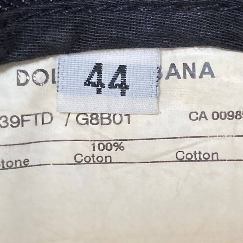 Dolce & Gabbana Logo Plate Distressed Denim Pants 44 Indigo