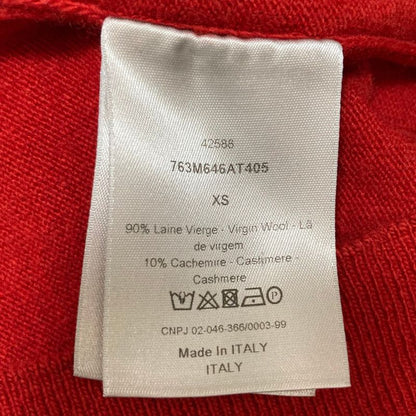 Dior Homme Dio Lucasmere Knit Sweater XS Red