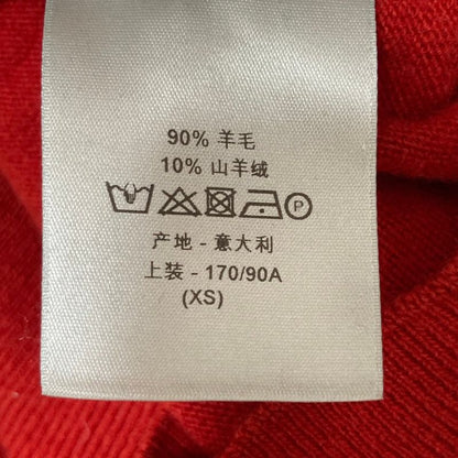 Dior Homme Dio Lucasmere Knit Sweater XS Red