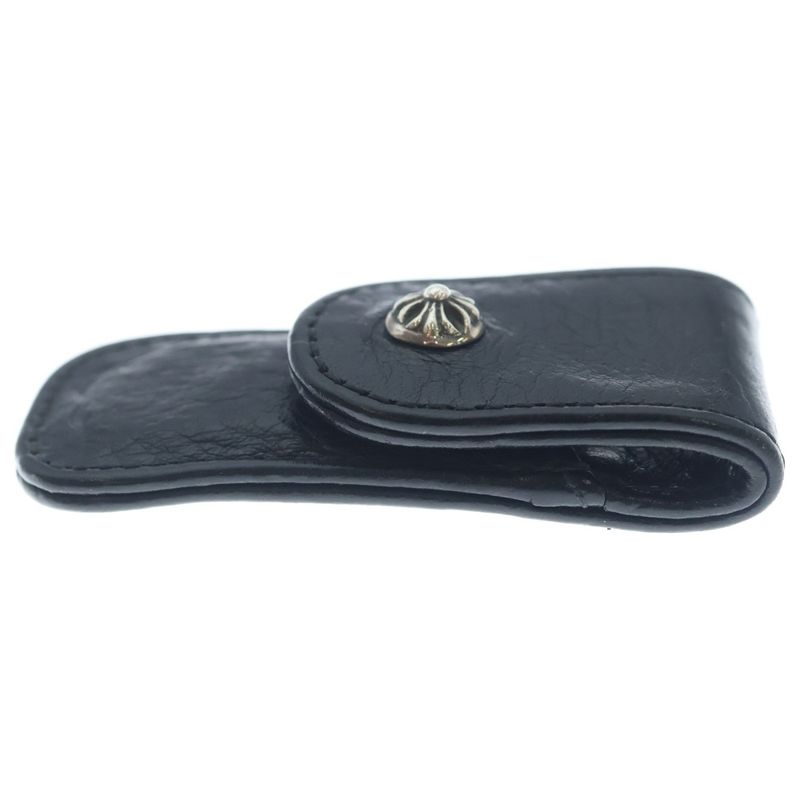 Chrome Hearts Toothpick Case Leather Toe Pick Black Shoulder Bag