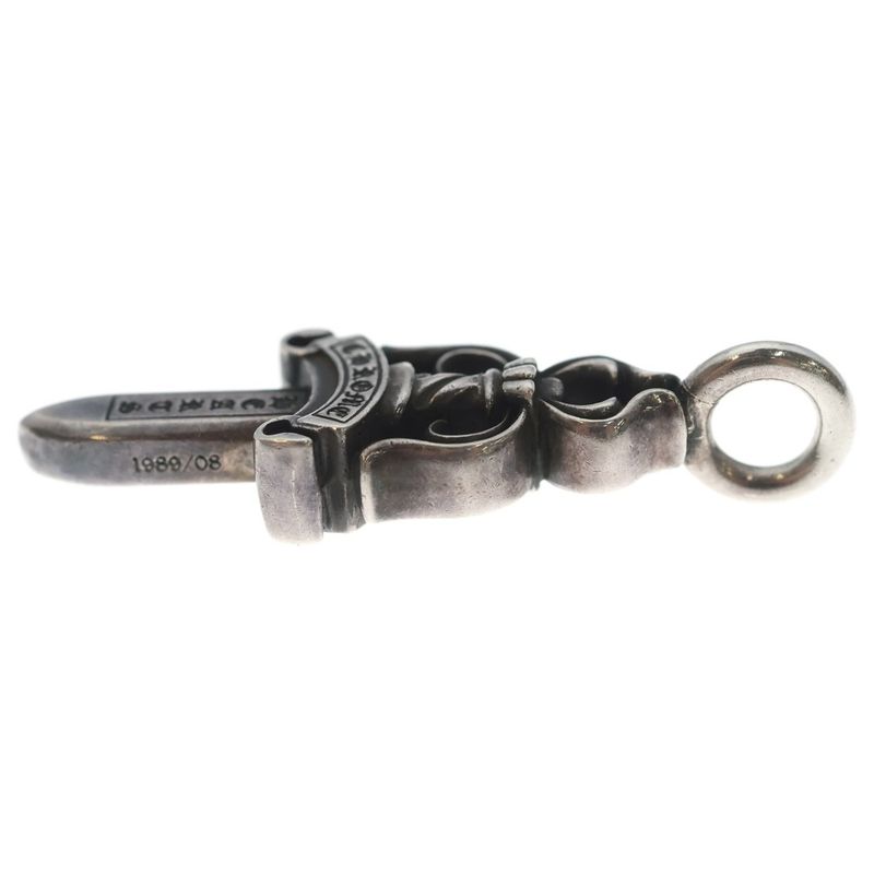 Chrome Hearts Double Dagger Daga Pendant Top Silver