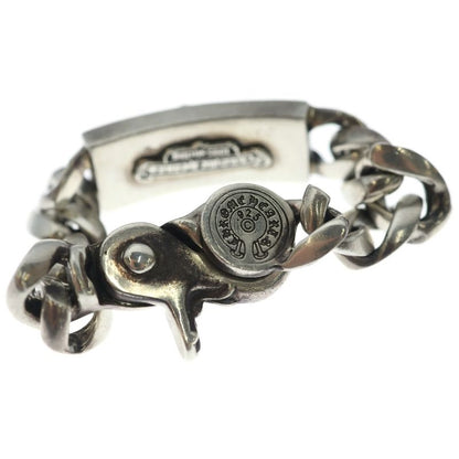 Chrome Hearts ID Daggerbby Flrl P D Daga Classic Link Clip Bracelet Pave