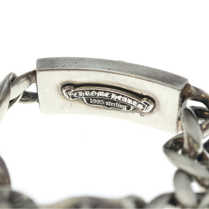 Chrome Hearts ID Daggerbby Flrl P D Daga Classic Link Clip Bracelet Pave