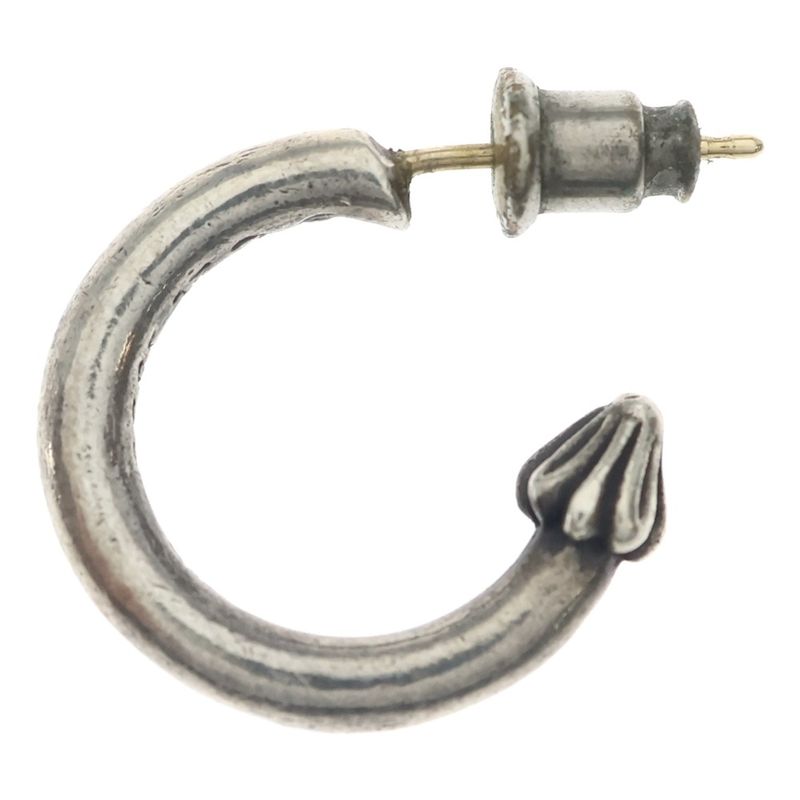 Chrome Hearts Hoop Plain Earrings Silver