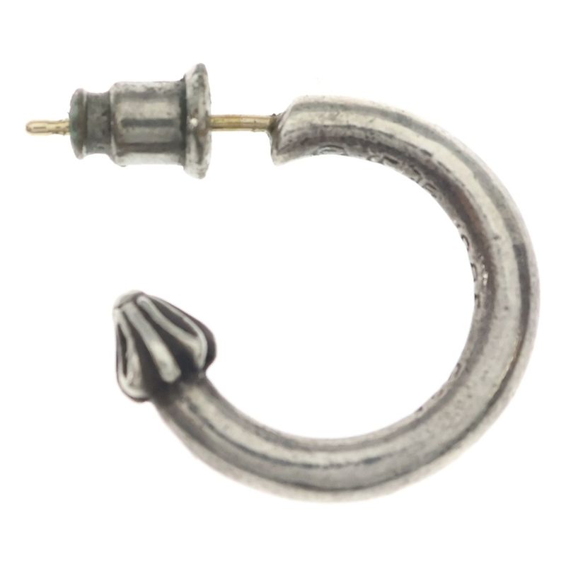 Chrome Hearts Hoop Plain Earrings Silver