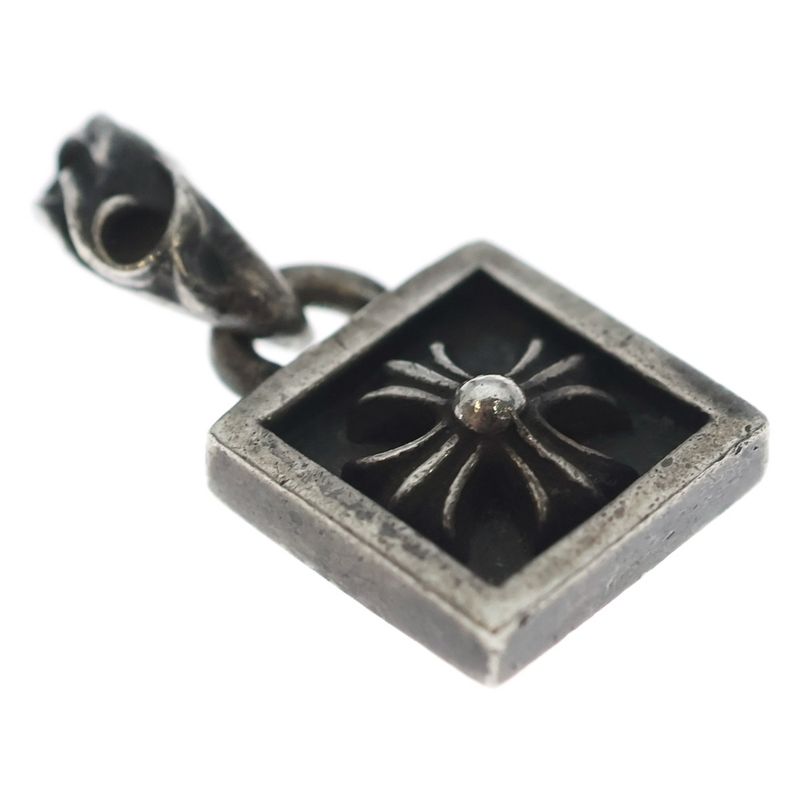 Chrome Hearts Framed CH Plus Charm Pendant Top Silver