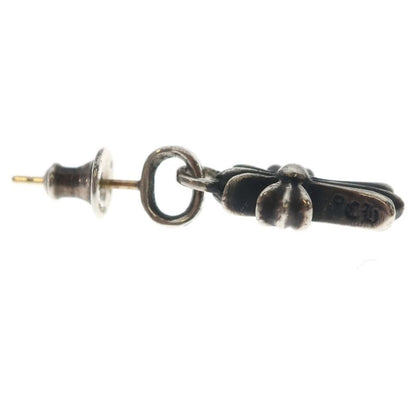 Chrome Hearts Bby Pprchn Baby Fat Cross Drop Earrings Silver