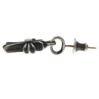 Chrome Hearts Bby Pprchn Baby Fat Cross Drop Earrings Silver