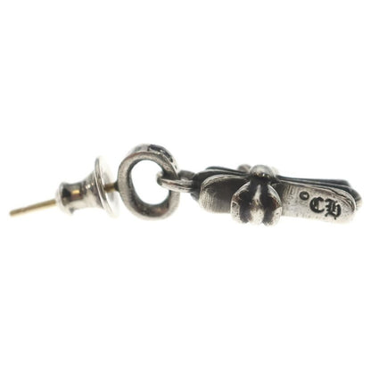 Chrome Hearts Bby Pprchn Baby Fat Cross Drop Earrings Silver