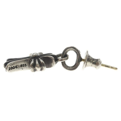Chrome Hearts Bby Pprchn Baby Fat Cross Drop Earrings Silver