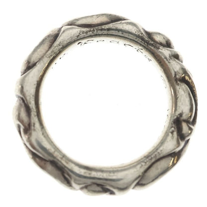 Chrome Hearts Scrl Band Scroll Ring Silver