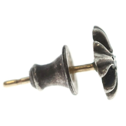 Chrome Hearts No2 CH Pls Dia CH Plus Stud 1 Diamond Silver Earrings