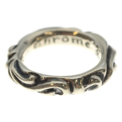 Chrome Hearts Scrl Band Scroll Ring Silver