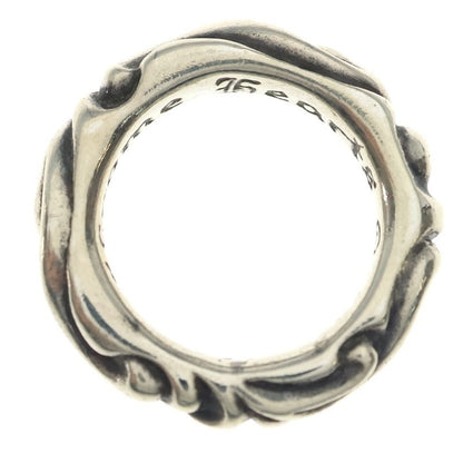 Chrome Hearts Scrl Band Scroll Ring Silver