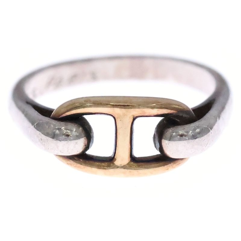 Hermes Chaine D'ancre Ring 750 925 Vintage