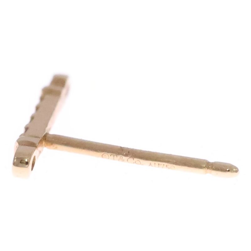 Tiffany & Co Fleur Doris Stem Diamond Earrings Pink Gold 18k
