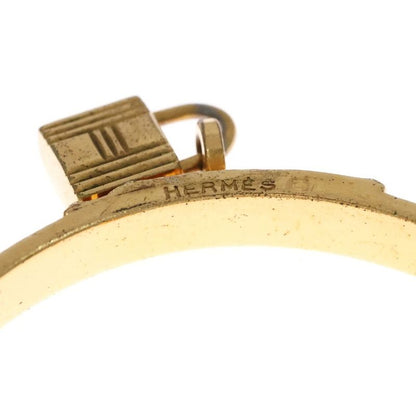 Hermes Kelly Bracelet Bangle Padlock Gold Ivory