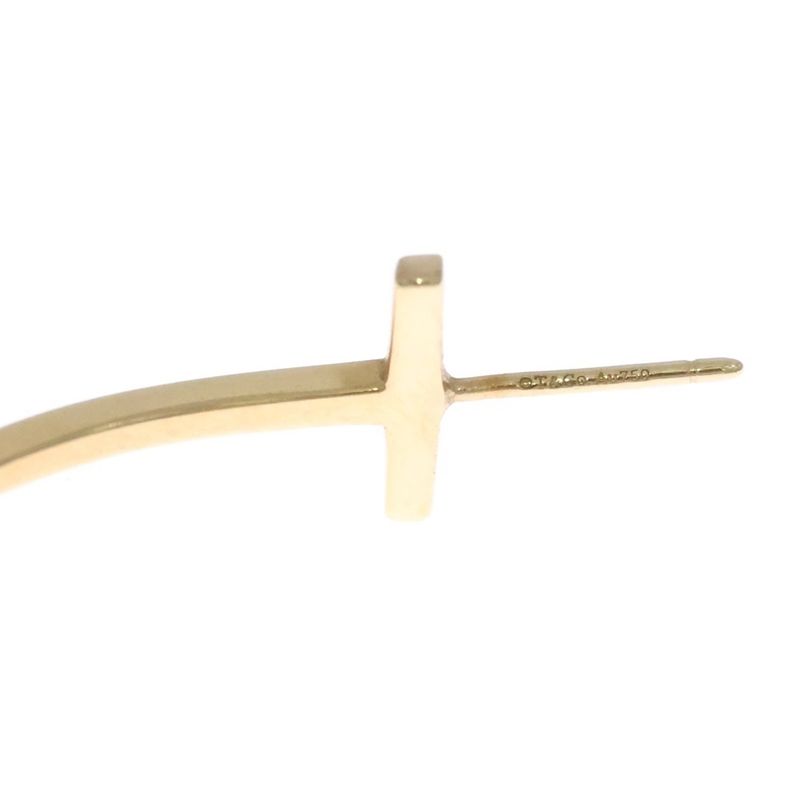 Tiffany & Co T-wire Hoop Earrings Gold 18k Yellow
