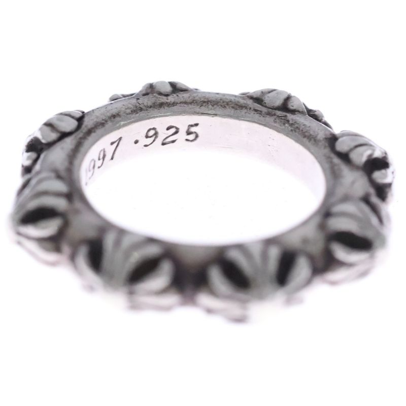 Chrome Hearts Cross Band Ring Silver