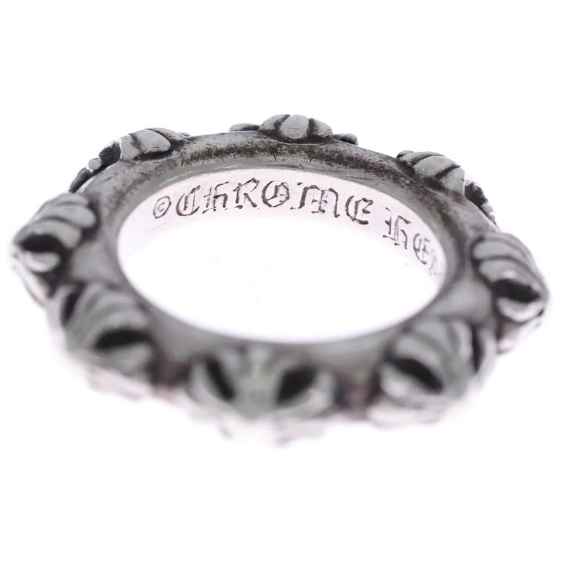 Chrome Hearts Cross Band Ring Silver