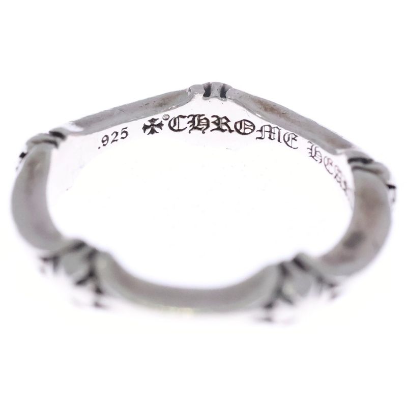 Chrome Hearts Plus and Bone Ring Silver