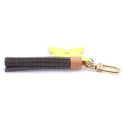 Louis Vuitton LV Letter Ring Stacking Bag Charm Key Holder Key Brown Yellow Gold
