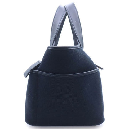 Hermes Picotin Lock PM Cargo Handbag Black Toile Elan Swift Gold